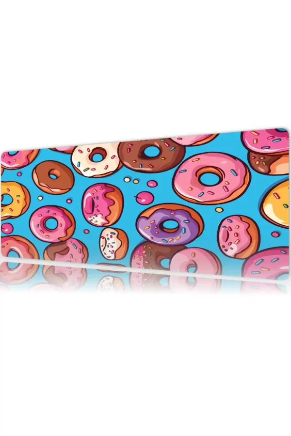 Donutverse Gaming oyuncu Mousepad Kaydırmaz Kauçuk Dikişli Kenar 90×40 cm Mousepad