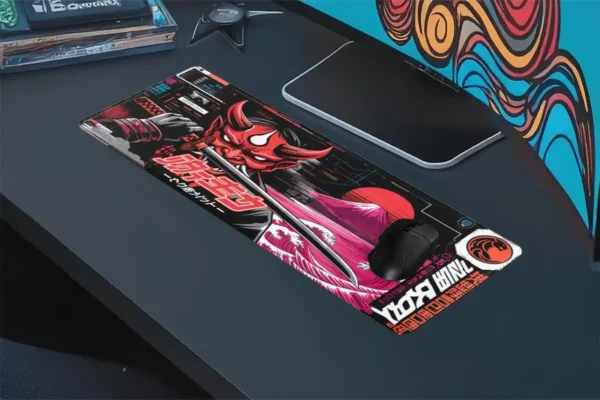 etsy41dikdortgen4 Encoded Darkness Gaming oyuncu Mousepad Kaydırmaz Kauçuk Dikişli Kenar 90×40 cm Mousepad