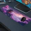 etsy43dikdortgen4 Sakura Moonrise Gaming oyuncu Mousepad Kaydırmaz Kauçuk Dikişli Kenar 90×40 cm Mousepad