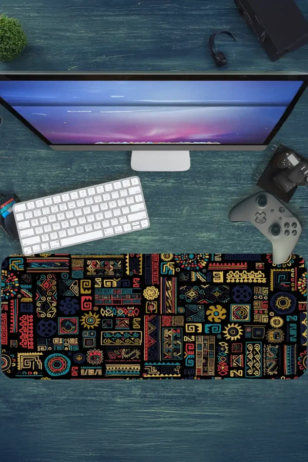 Echoes of the Ancients Gaming oyuncu Mousepad Kaydırmaz Kauçuk Dikişli Kenar 90×40 cm Mousepad