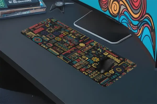 Echoes of the Ancients Gaming oyuncu Mousepad Kaydırmaz Kauçuk Dikişli Kenar 90×40 cm Mousepad