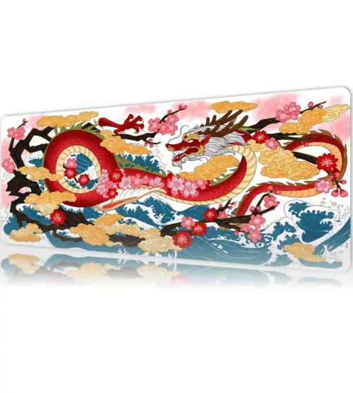 Dragon’s Spring Gaming oyuncu Mousepad Kaydırmaz Kauçuk Dikişli Kenar 90×40 cm Mousepad