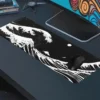 Kanagawa Black&White Gaming oyuncu Mousepad Kaydırmaz Kauçuk Dikişli Kenar 90×40 cm Mousepad