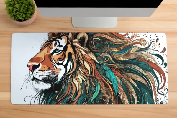 etsy55dikdortgen1 Jungle Monarch Gaming oyuncu Mousepad Kaydırmaz Kauçuk Dikişli Kenar 90×40 cm Mousepad