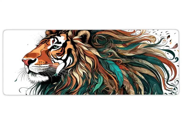 etsy55dikdortgen3 Jungle Monarch Gaming oyuncu Mousepad Kaydırmaz Kauçuk Dikişli Kenar 90×40 cm Mousepad