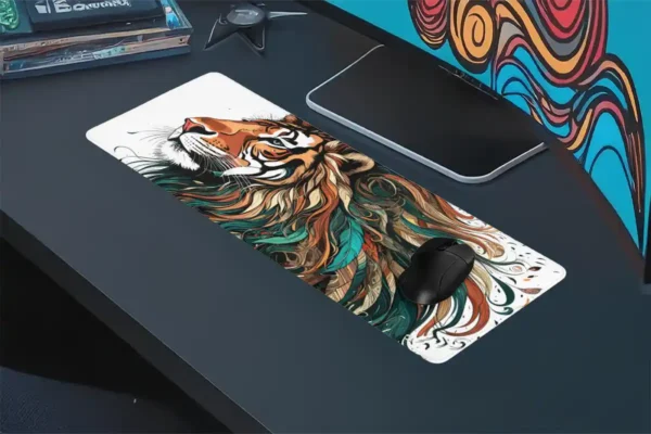 etsy55dikdortgen4 Jungle Monarch Gaming oyuncu Mousepad Kaydırmaz Kauçuk Dikişli Kenar 90×40 cm Mousepad