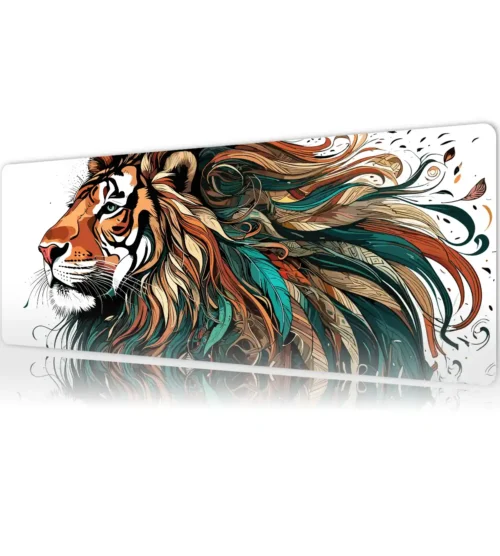 Jungle Monarch Gaming oyuncu Mousepad Kaydırmaz Kauçuk Dikişli Kenar 90×40 cm Mousepad