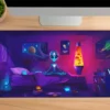etsy57dikdortgen1 Meditation Beyond Mars Gaming oyuncu Mousepad Kaydırmaz Kauçuk Dikişli Kenar 90×40 cm Mousepad