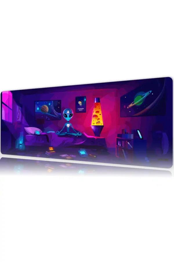 Mars Meditation Beyond Mars Gaming oyuncu Mousepad Kaydırmaz Kauçuk Dikişli Kenar 90×40 cm Mousepad