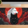 etsy58dikdortgen1 MK Wolf Gaming oyuncu Mousepad Kaydırmaz Kauçuk Dikişli Kenar 90×40 cm Mousepad