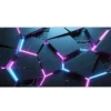 etsy59dikdortgen3 Neon Grid Gaming oyuncu Mousepad Kaydırmaz Kauçuk Dikişli Kenar 90×40 cm Mousepad