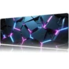 neon Neon Grid Gaming oyuncu Mousepad Kaydırmaz Kauçuk Dikişli Kenar 90×40 cm Mousepad