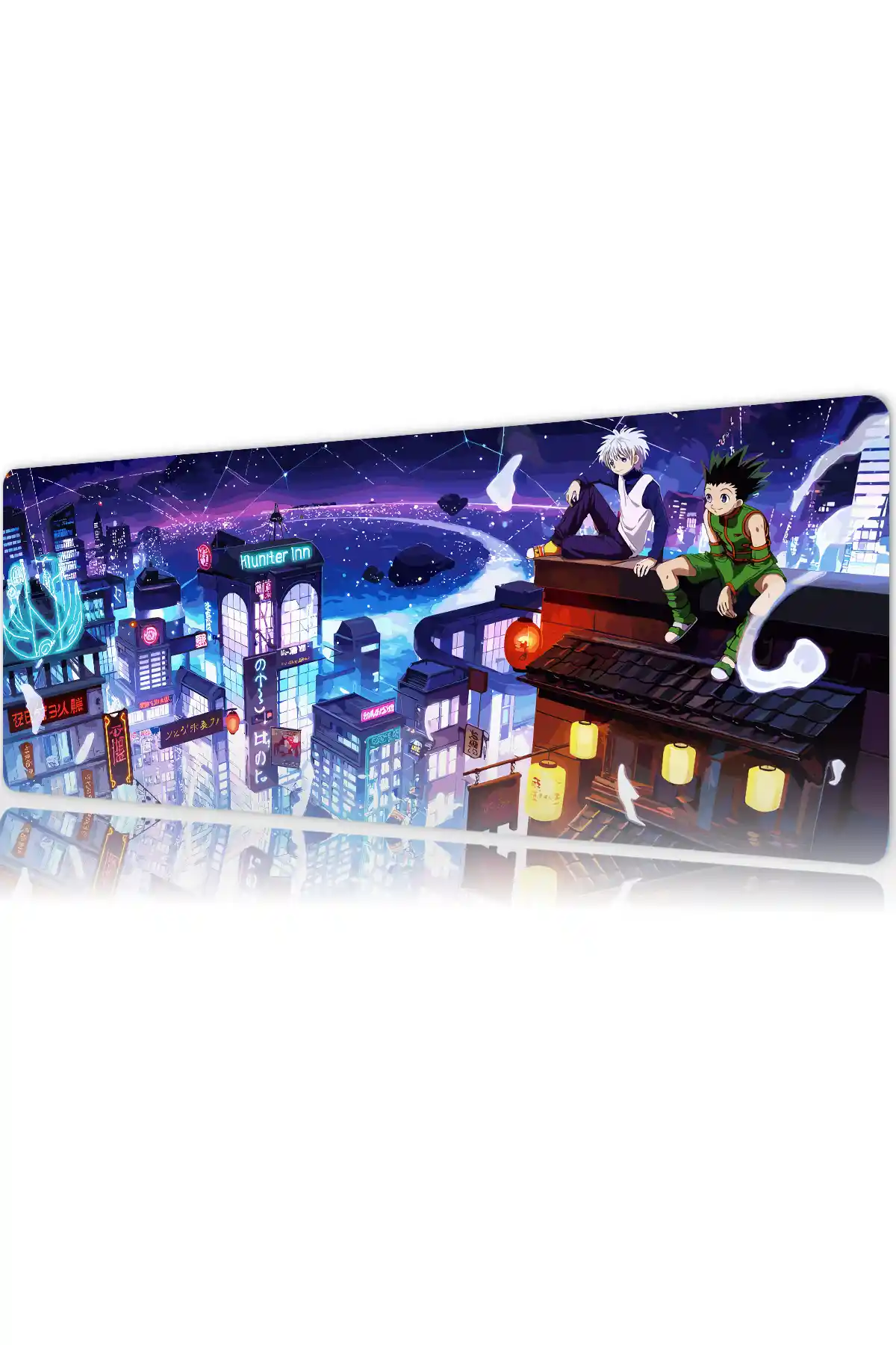 skies Neon Skies Gaming oyuncu Mousepad Kaydırmaz Kauçuk Dikişli Kenar 80x30 cm Mousepad