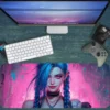 etsy62dikdortgen2 Jinx Gaming oyuncu Mousepad Kaydırmaz Kauçuk Dikişli Kenar 90×40 cm Mousepad