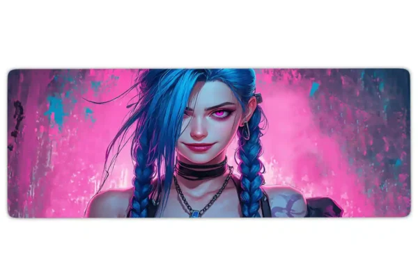 etsy62dikdortgen3 Jinx Gaming oyuncu Mousepad Kaydırmaz Kauçuk Dikişli Kenar 90×40 cm Mousepad