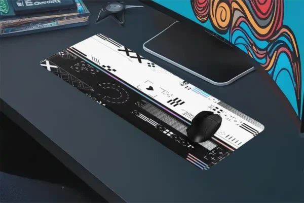 NexTruct Gaming oyuncu Mousepad Kaydırmaz Kauçuk Dikişli Kenar 80x30 cm Mousepad