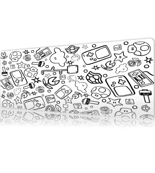 Retro Quest Gaming oyuncu Mousepad Kaydırmaz Kauçuk Dikişli Kenar 90×40 cm Mousepad
