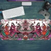 etsy70dikdortgen2 (1) Rhythmic Roots Gaming oyuncu Mousepad Kaydırmaz Kauçuk Dikişli Kenar 80x30 cm Mousepad