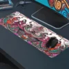 etsy70dikdortgen4 Rhythmic Roots Gaming oyuncu Mousepad Kaydırmaz Kauçuk Dikişli Kenar 80x30 cm Mousepad