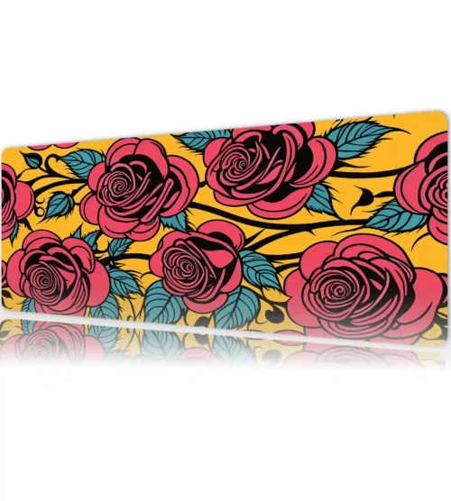 RosaPop Gaming oyuncu Mousepad Kaydırmaz Kauçuk Dikişli Kenar 80x30 cm Mousepad