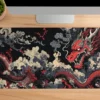 Ryuuzen Gaming oyuncu Mousepad Kaydırmaz Kauçuk Dikişli Kenar 70x30 cm Mousepad