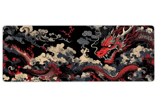 Ryuuzen Gaming oyuncu Mousepad Kaydırmaz Kauçuk Dikişli Kenar 70x30 cm Mousepad