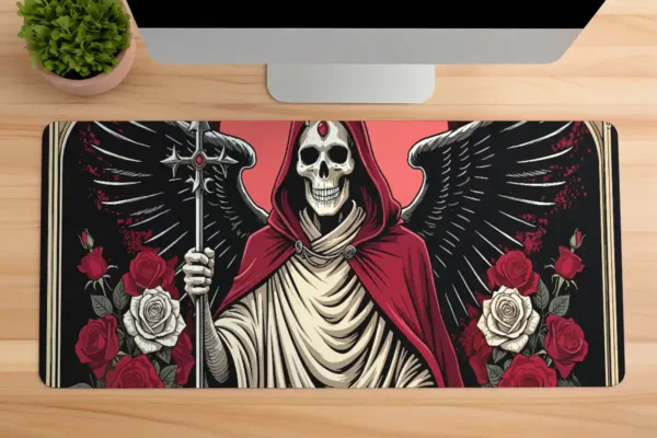 etsy74dikdortgen1 Saint of Shadows Gaming oyuncu Mousepad Kaydırmaz Kauçuk Dikişli Kenar 80x30 cm Mousepad