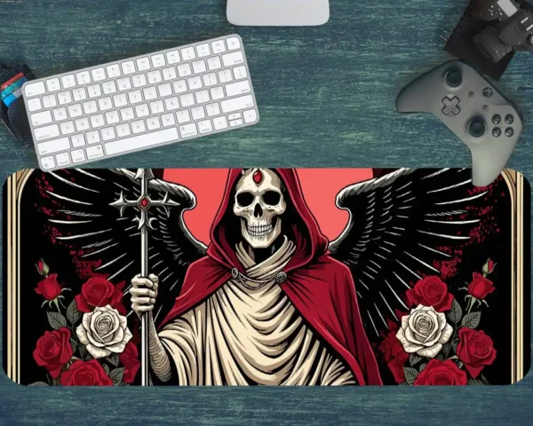 etsy74dikdortgen2 Saint of Shadows Gaming oyuncu Mousepad Kaydırmaz Kauçuk Dikişli Kenar 80x30 cm Mousepad