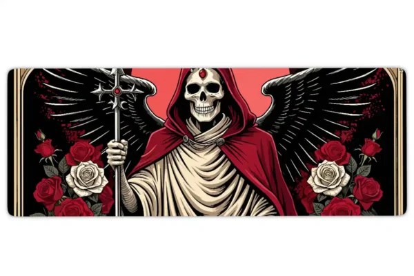 etsy74dikdortgen3 Saint of Shadows Gaming oyuncu Mousepad Kaydırmaz Kauçuk Dikişli Kenar 80x30 cm Mousepad
