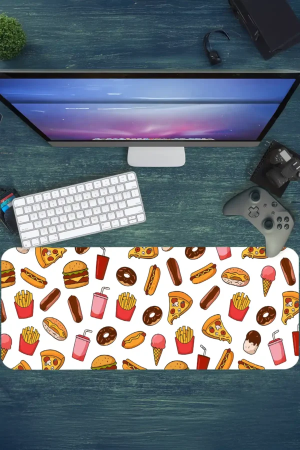 Snackland Gaming oyuncu Mousepad Kaydırmaz Kauçuk Dikişli Kenar 90×40 cm Mousepad