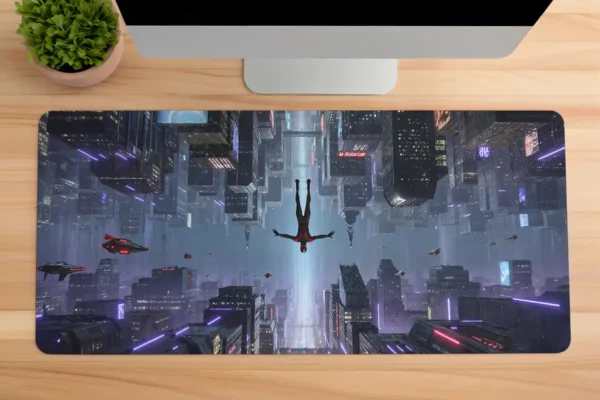 etsy77dikdortgen1 Spiderverse Gaming oyuncu Mousepad Kaydırmaz Kauçuk Dikişli Kenar 80x30 cm Mousepad