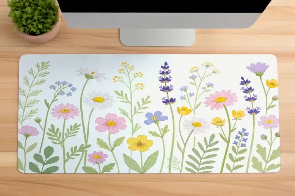 Spring Murmurs Gaming oyuncu Mousepad Kaydırmaz Kauçuk Dikişli Kenar 80x30 cm Mousepad