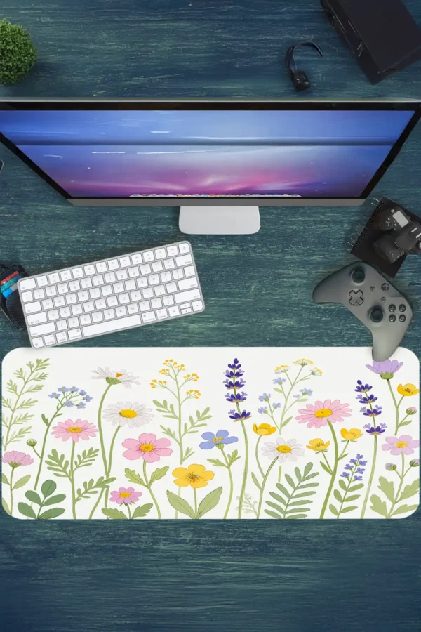Spring Murmurs Gaming oyuncu Mousepad Kaydırmaz Kauçuk Dikişli Kenar 80x30 cm Mousepad