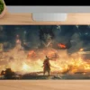 The Last Stand Gaming oyuncu Mousepad Kaydırmaz Kauçuk Dikişli Kenar 70x30 cm Mousepad