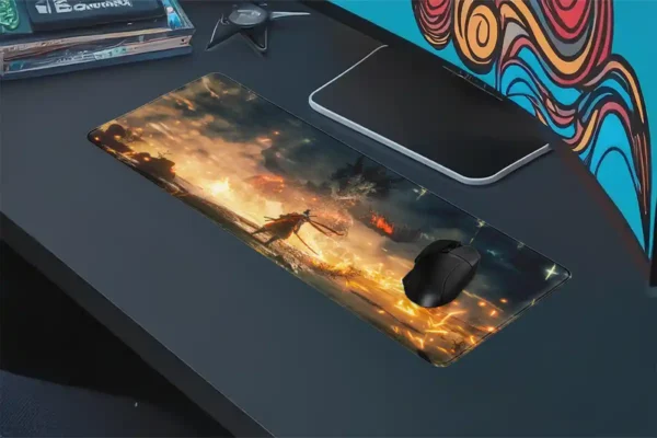 The Last Stand Gaming oyuncu Mousepad Kaydırmaz Kauçuk Dikişli Kenar 70x30 cm Mousepad
