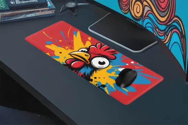 The Mad Beak Gaming oyuncu Mousepad Kaydırmaz Kauçuk Dikişli Kenar 90×40 cm Mousepad