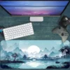 etsy83dikdortgen2 The Silent Pavilion Gaming oyuncu Mousepad Kaydırmaz Kauçuk Dikişli Kenar 90×40 cm Mousepad