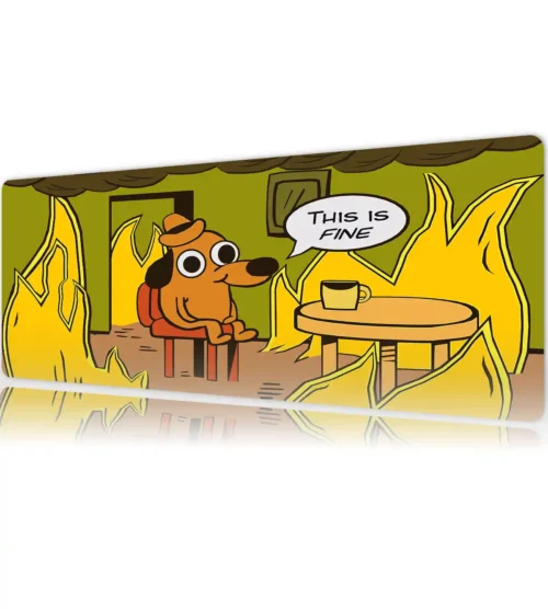 This is Fine Gaming oyuncu Mousepad Kaydırmaz Kauçuk Dikişli Kenar 80x30 cm Mousepad