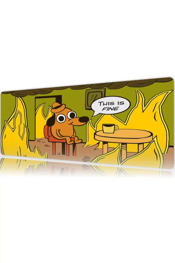 This is Fine Gaming oyuncu Mousepad Kaydırmaz Kauçuk Dikişli Kenar 80x30 cm Mousepad