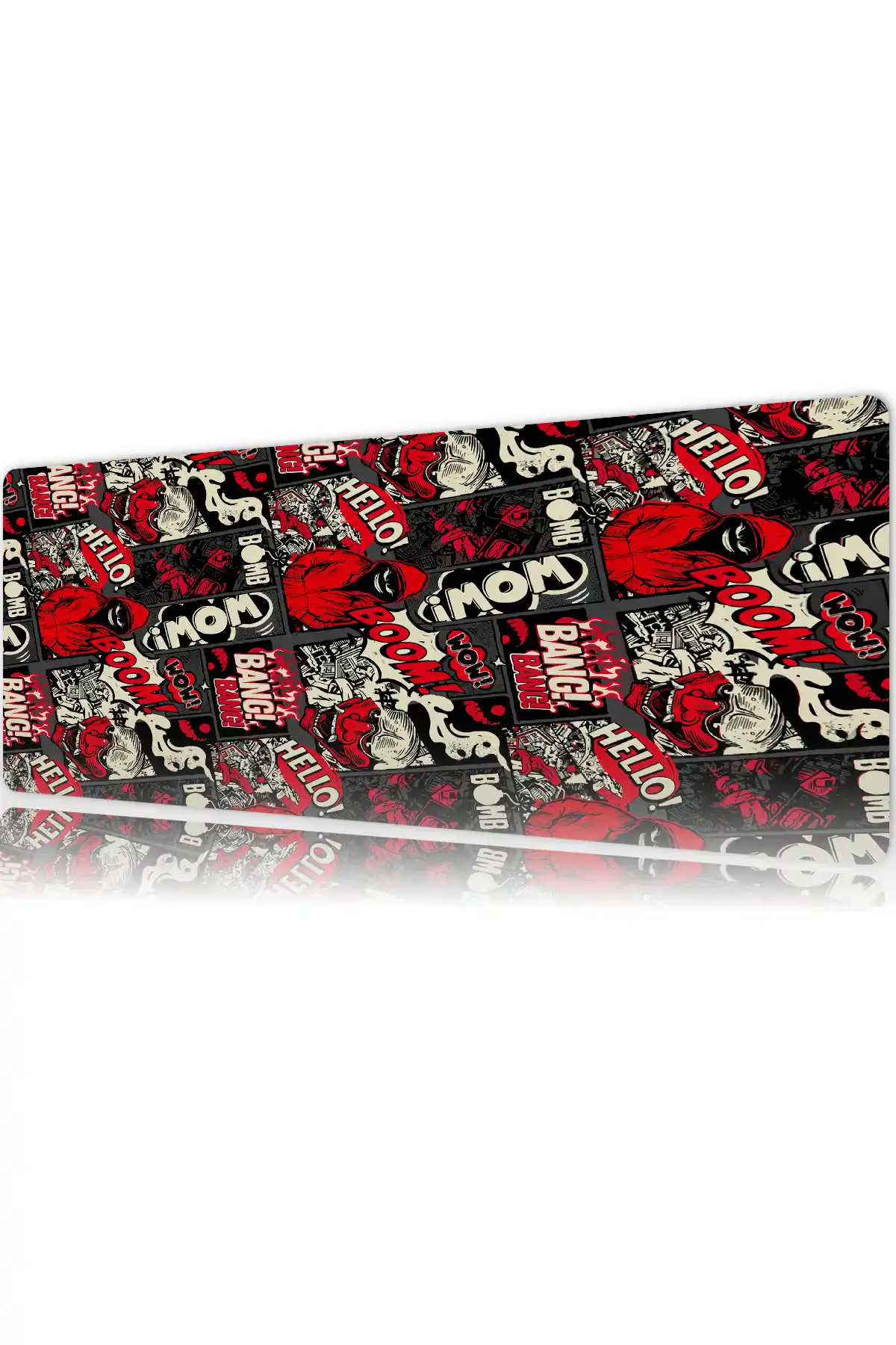 etsy85dikdortgen5 Urban Chaos Gaming oyuncu Mousepad Kaydırmaz Kauçuk Dikişli Kenar 80x30 cm Mousepad