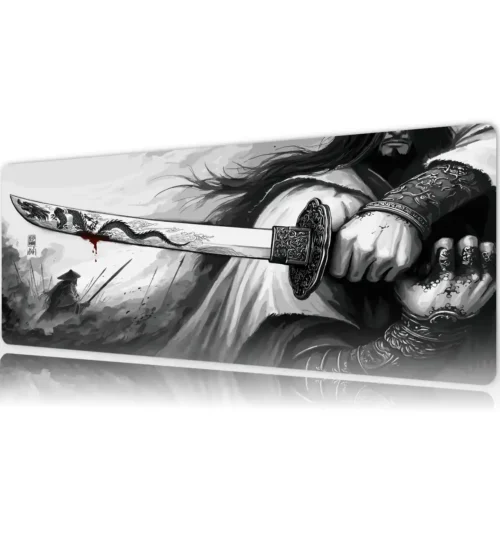 Steel of the Dragon V1 Gaming oyuncu Mousepad Kaydırmaz Kauçuk Dikişli Kenar 80x30 cm Mousepad