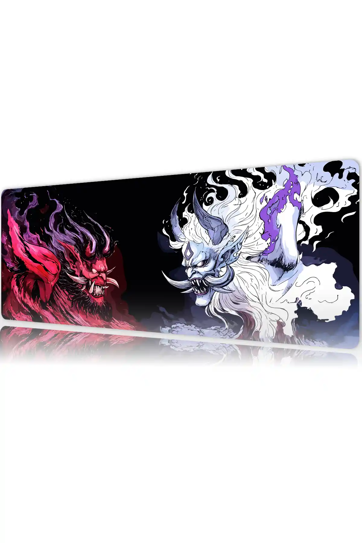 tarz1etsy80dikdortgen5 The Clash of Oni's V1 Gaming oyuncu Mousepad Kaydırmaz Kauçuk Dikişli Kenar 80x30 cm Mousepad