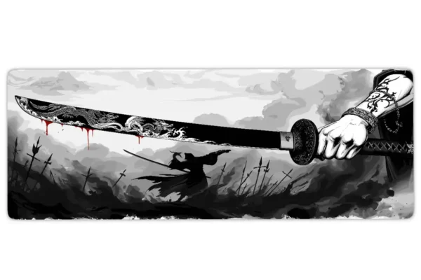 Steel of the Dragon V2 Gaming oyuncu Mousepad Kaydırmaz Kauçuk Dikişli Kenar 90×40 cm Mousepad