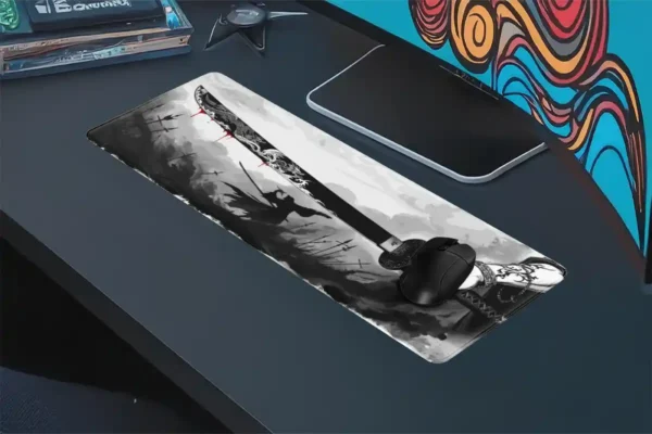 Steel of the Dragon V2 Gaming oyuncu Mousepad Kaydırmaz Kauçuk Dikişli Kenar 90×40 cm Mousepad