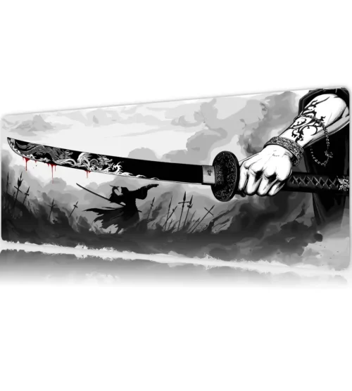 Steel of the Dragon V2 Gaming oyuncu Mousepad Kaydırmaz Kauçuk Dikişli Kenar 80x30 cm Mousepad