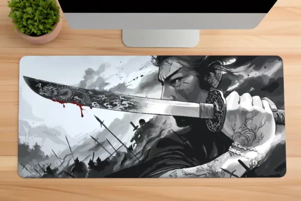 Steel of the Dragon V3 Gaming oyuncu Mousepad Kaydırmaz Kauçuk Dikişli Kenar 90×40 cm Mousepad
