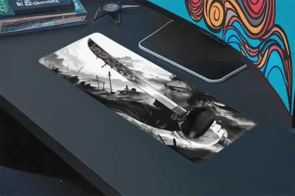 Steel of the Dragon V3 Gaming oyuncu Mousepad Kaydırmaz Kauçuk Dikişli Kenar 90×40 cm Mousepad