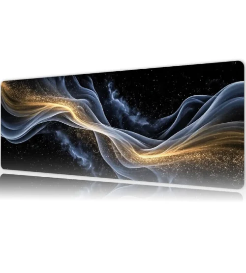 Stellar Veil Gaming oyuncu Mousepad Kaydırmaz Kauçuk Dikişli Kenar 80x30 cm Mousepad