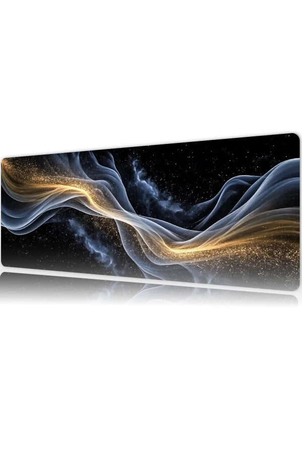 Stellar Veil Gaming oyuncu Mousepad Kaydırmaz Kauçuk Dikişli Kenar 70x30 cm Mousepad