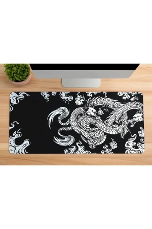 Yin Dragon Gaming oyuncu Mousepad Kaydırmaz Kauçuk Dikişli Kenar 90x40 cm Mousepad